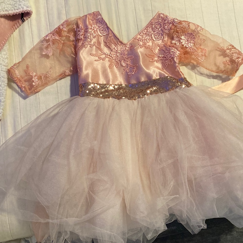 Sparkly pink dress